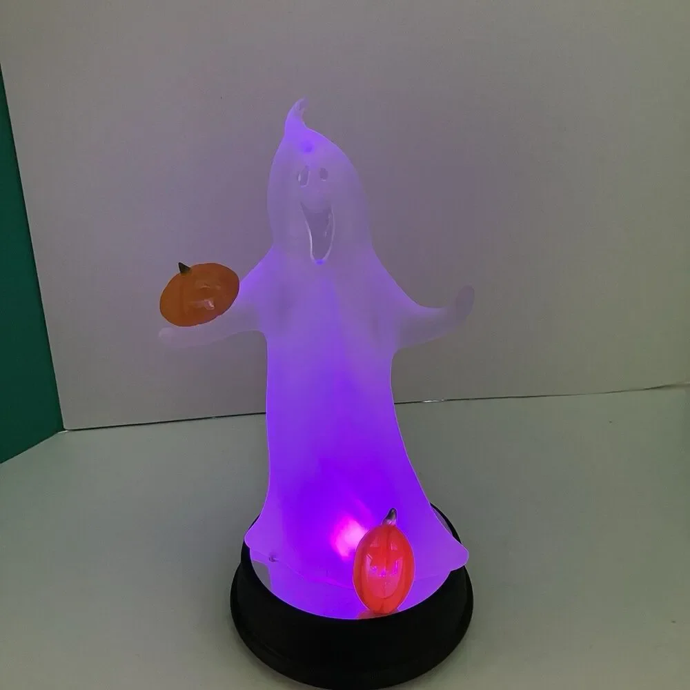Vintage 2002 Avon Halloween Illuminated Color Changing LED Glowing Ghost